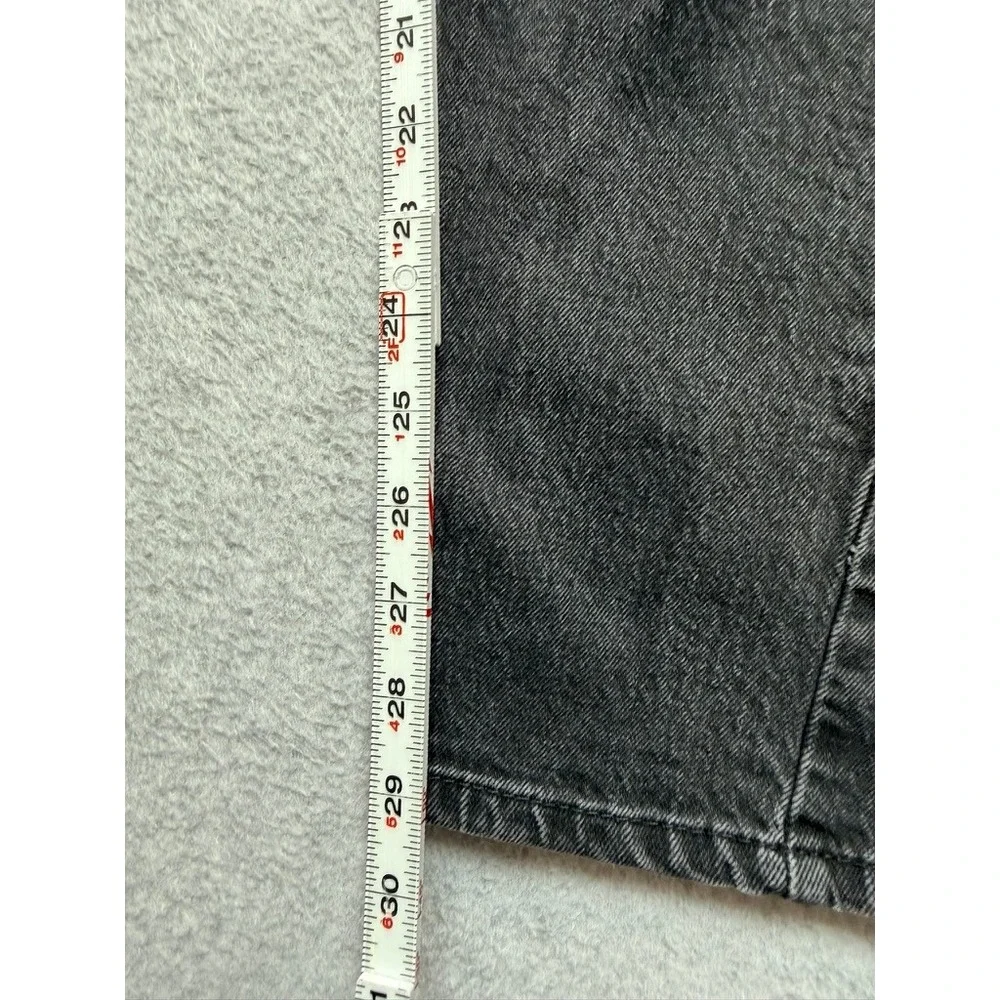Levis 501 Original Fit Jeans Mens 30x31 Faded Black Straight Leg Denim Pants